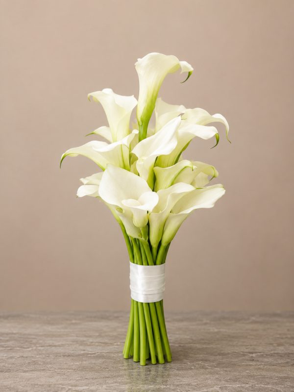 buchet de mireasa cale albe