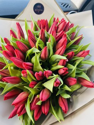 Buchet 50 lalele (in sezon) - imagine 1